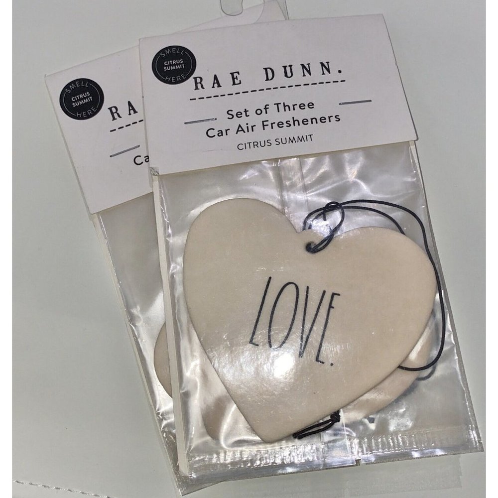Rae Dunn Love Car Air Freshener Set